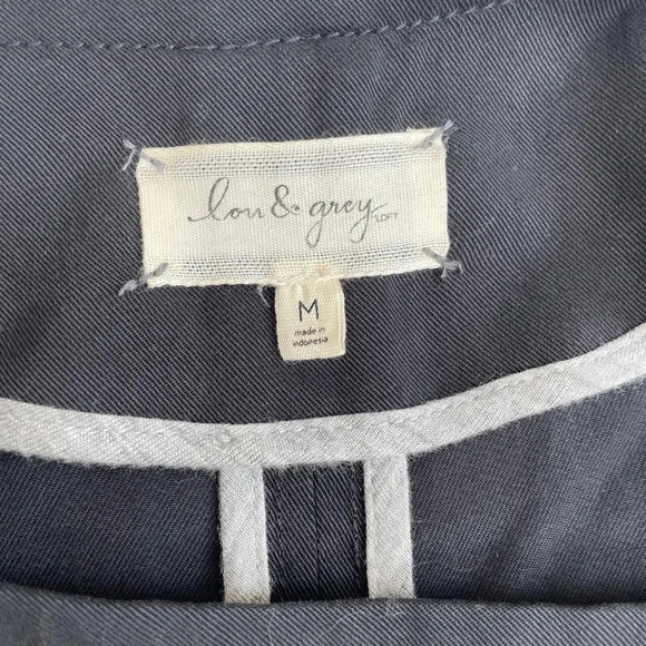 Lou &Grey asymmetrical black  Moto jacket . Size Medium - Picture 3 of 4